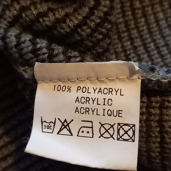 Size 46-48 PittoPit 25¾ Vintage Di Marco Zip Up Patterned Cardigan - Picture 6 of 6